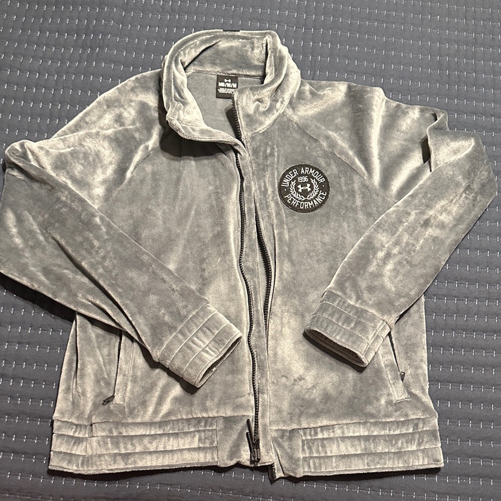 Under Armour Light Gray Fleece Jacket